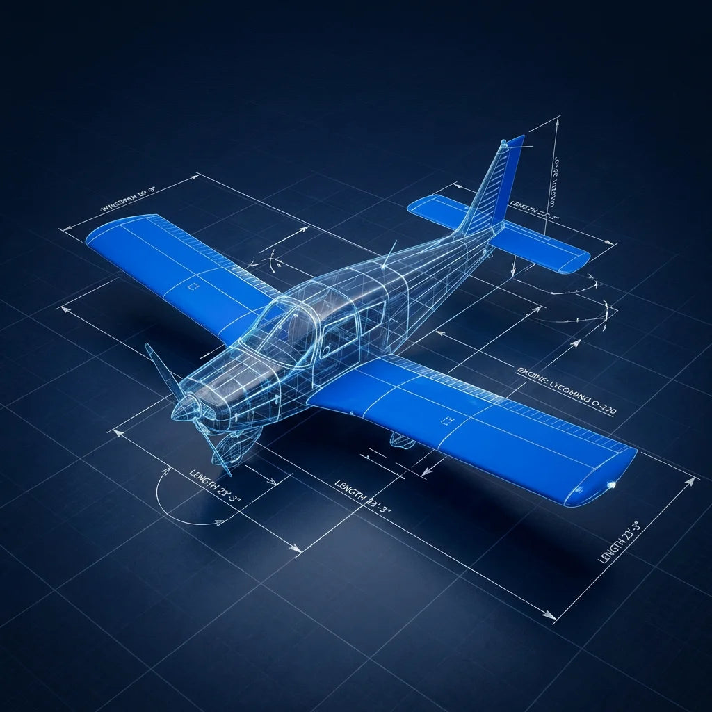 Mcovers Piper Cherokee Technical Blueprint
