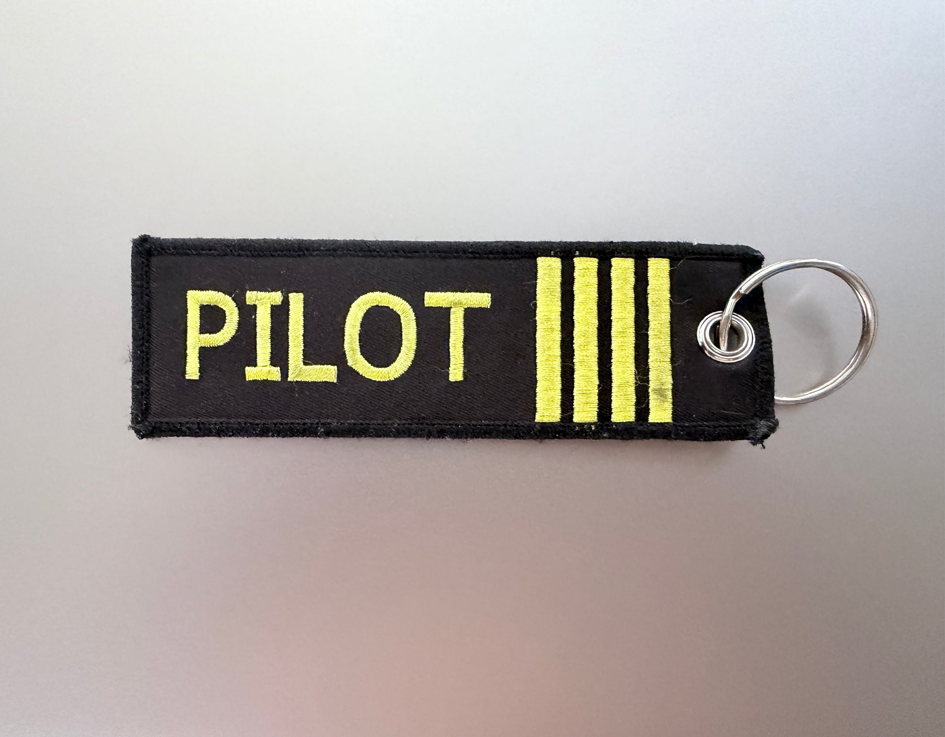 Mcovers custom aviation embroidery keychains for pilots and aircraft owners